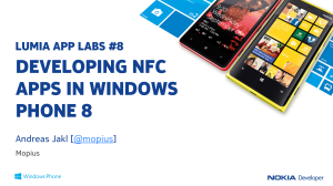 Title slide of the Lumia App Labs Webinar