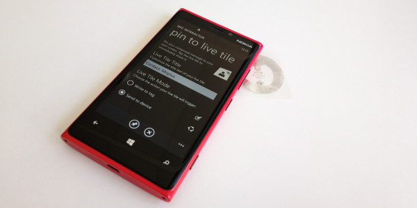 NFC interactor - Live Tile