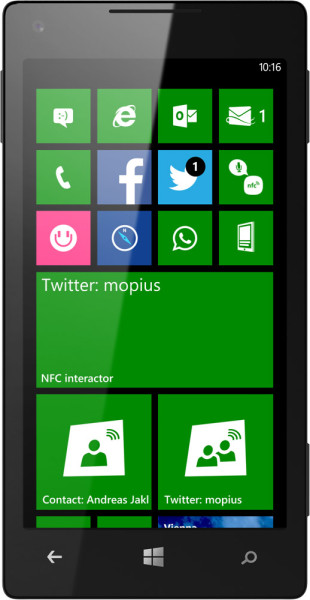 NFC interactor 6.2 - Large Live Tiles