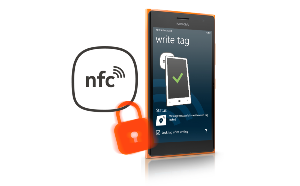 Lock NFC Tags with NFC interactor on Windows Phone